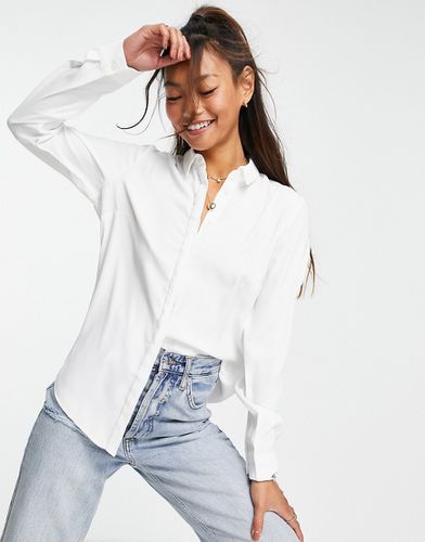 Camicia con bottoni bianca-Bianco - New Look - Modalova
