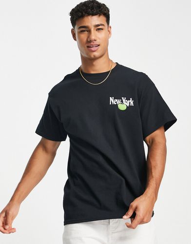 NY Apple - T-shirt nera - New Look - Modalova