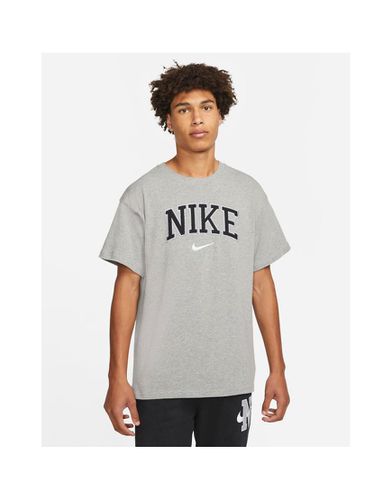 T-shirt premium oversize grigia con logo rétro-Grigio - Nike - Modalova