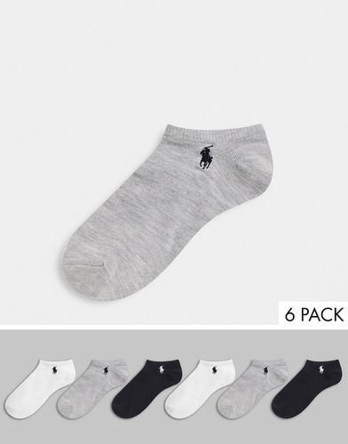 Confezione da 6 paia di calzini sportivi ultra bassi - Polo Ralph Lauren - Modalova