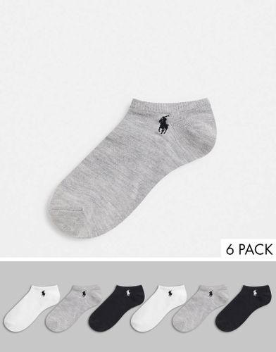 Confezione da 6 paia di calzini sportivi ultra bassi-Multicolore - Polo Ralph Lauren - Modalova