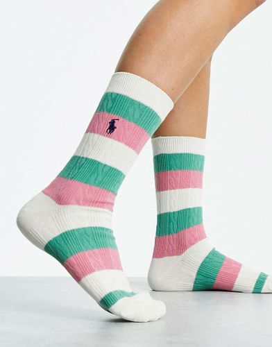 Calzini a righe multicolore con logo - Polo Ralph Lauren - Modalova