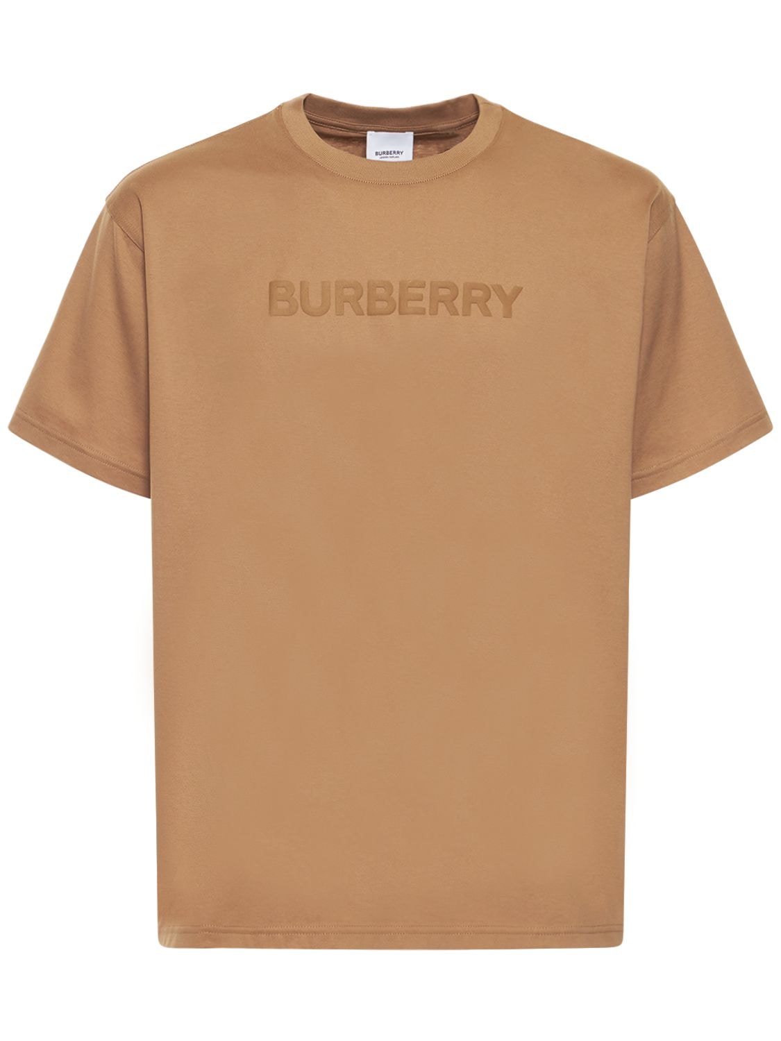T-shirt Harriston In Jersey Di Cotone Con Logo - BURBERRY - Modalova