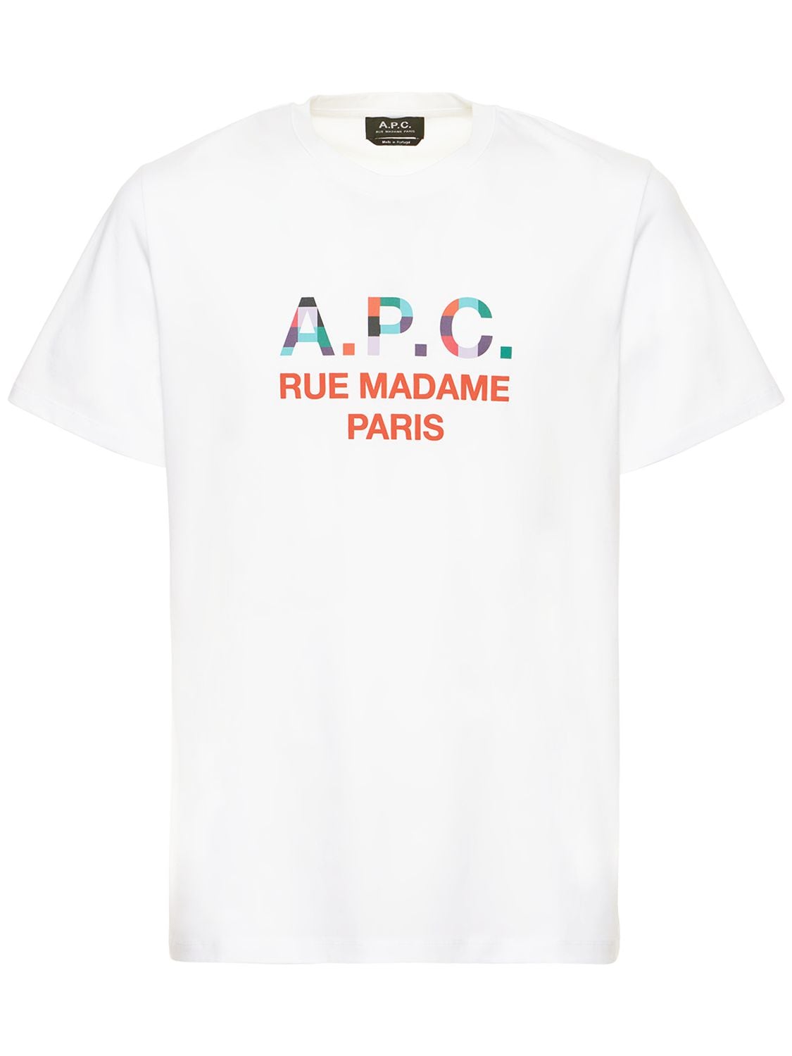 T-shirt In Jersey Di Cotone Organico Con Logo - A.P.C. - Modalova