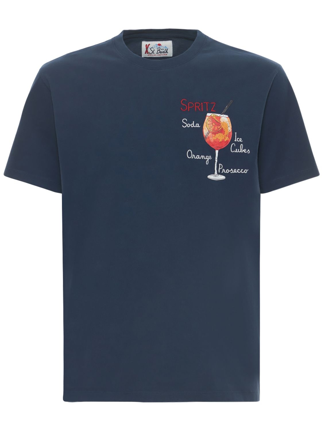 T-shirt Aperol Spritz In Cotone Con Stampa - MC2 SAINT BARTH - Modalova