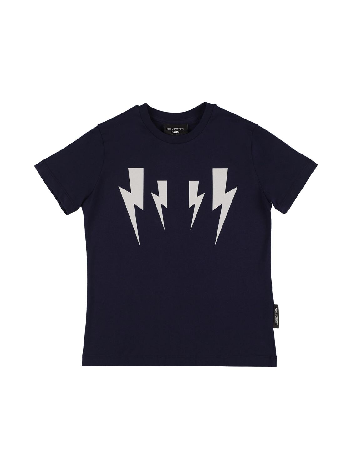 Thunder Print Cotton Jersey T-shirt - NEIL BARRETT - Modalova