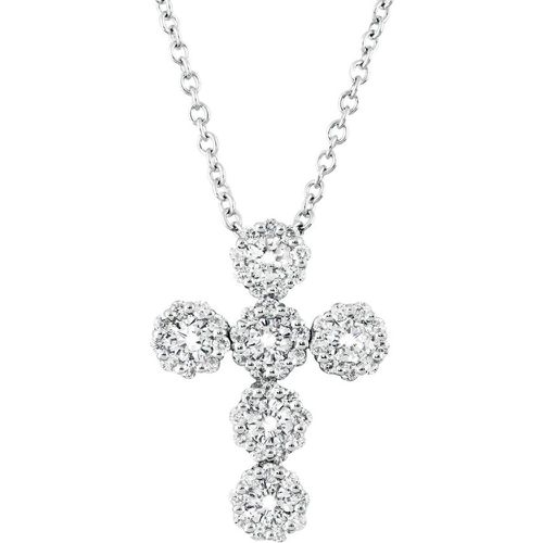 Collana con croce in diamanti - SALVINI - Modalova