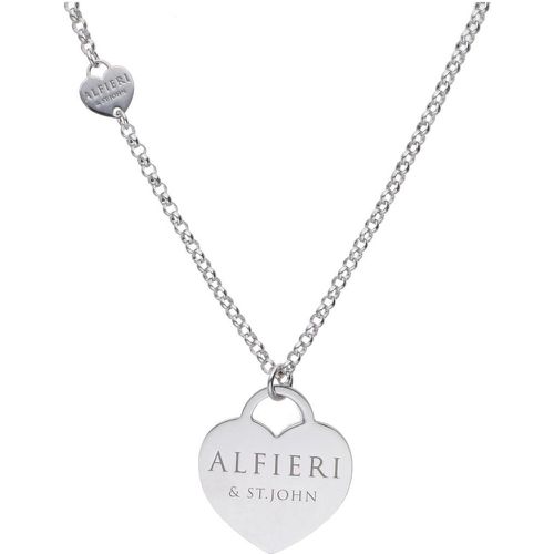Collana lunga in argento con cuori - ALFIERI & ST. JOHN 925 - Modalova