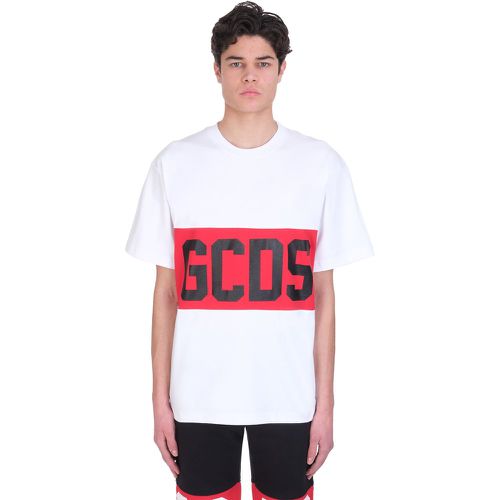 T-Shirt in Cotone Bianco - GCDS - Modalova
