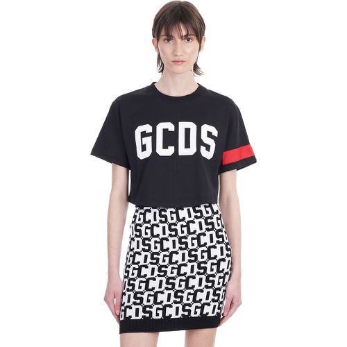 T-Shirt in Cotone Nero - GCDS - Modalova