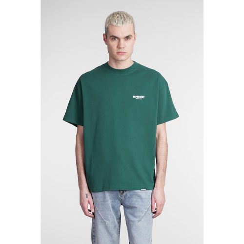 T-Shirt in Cotone Verde - Represent - Modalova