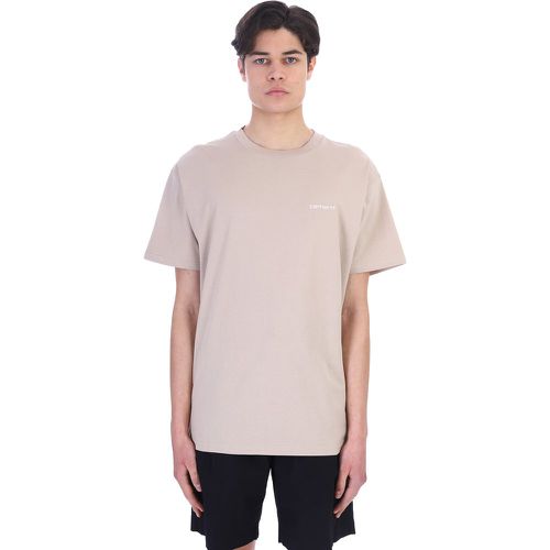 T-Shirt in Cotone Khaki - Carhartt WIP - Modalova