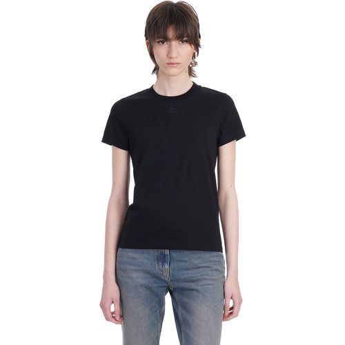 T-Shirt in Cotone Nero - Courreges - Modalova