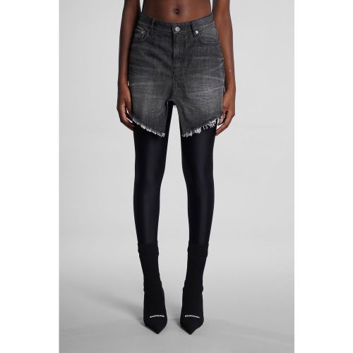 Gonna in denim Nero - Balenciaga - Modalova