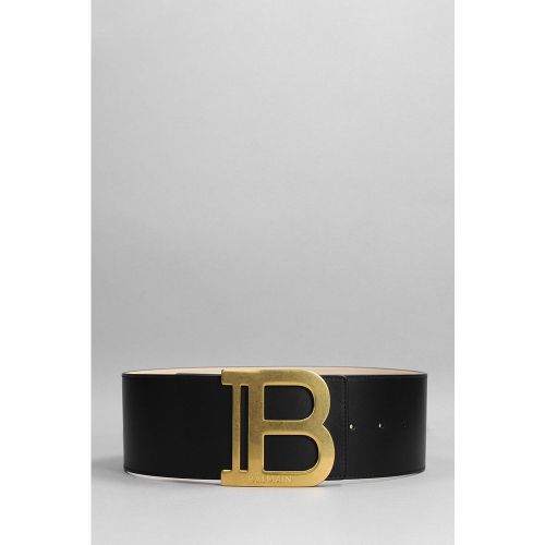 Cintura in Pelle Nera - Balmain - Modalova