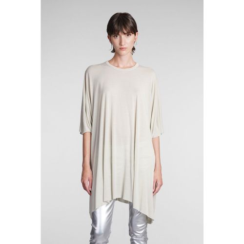T-Shirt Minerva T in viscosa Grigia - Rick Owens - Modalova