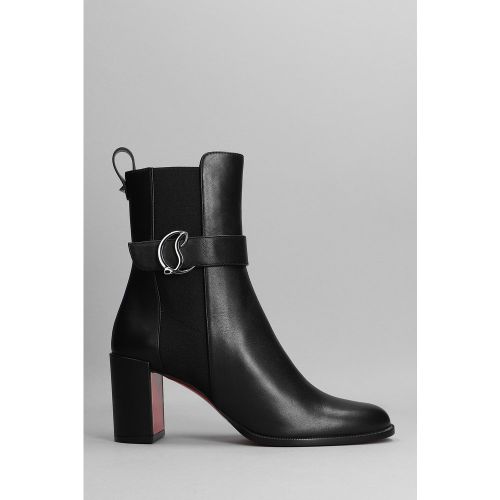 Tronchetti tacco alto Chelsea booty 70 in Pelle Nera - Christian Louboutin - Modalova