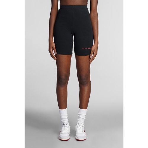 Shorts in Cotone Nero - Sporty & Rich - Modalova