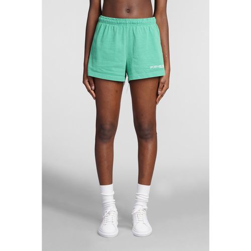 Shorts in Cotone Verde - Sporty & Rich - Modalova