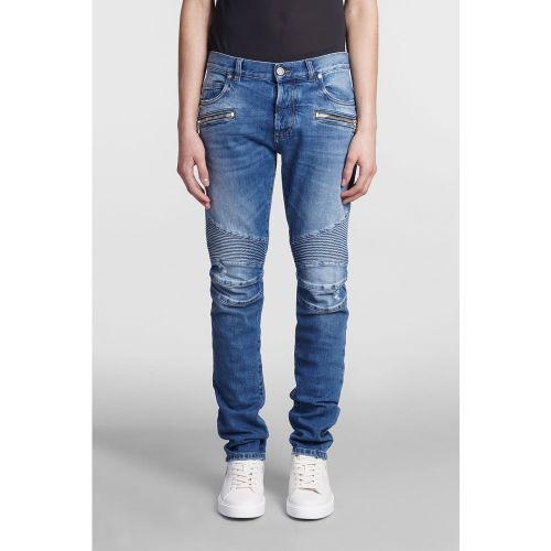 Jeans in denim Celeste - Balmain - Modalova