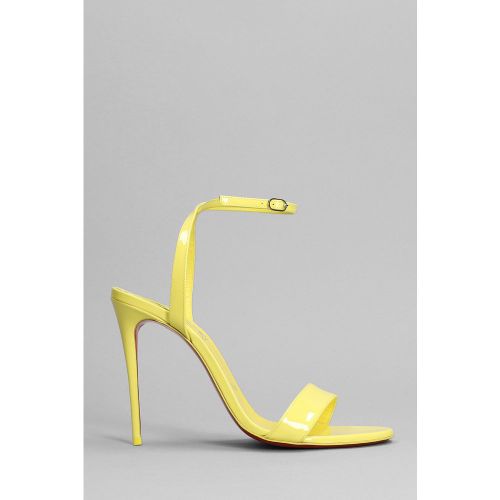 Sandali Loubigirl 100 in Vernice Gialla - Christian Louboutin - Modalova