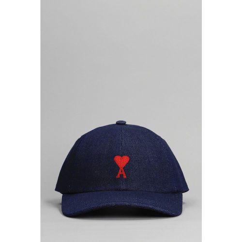 Cappello in Cotone Blu - Ami Paris - Modalova