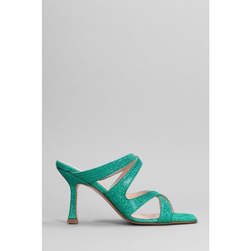 Sandali in Pelle Verde - Anna F. - Modalova