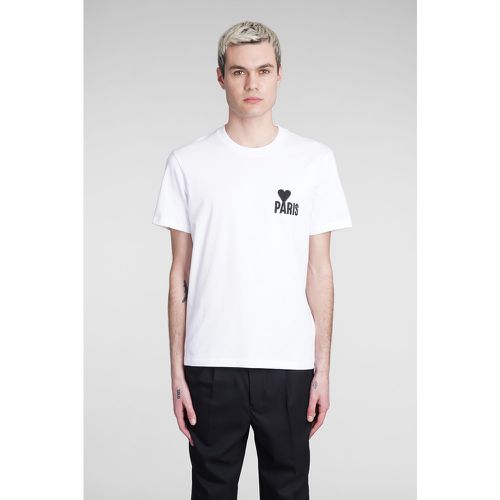 T-Shirt in Cotone Bianco - Ami Paris - Modalova