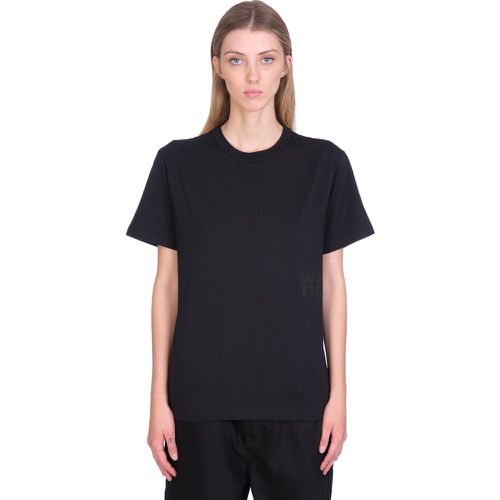 T-Shirt in Cotone Nero - alexander wang - Modalova