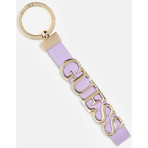 Portachiavi Saffiano Scritta Logo - Guess - Modalova