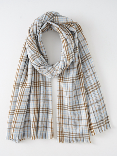 Casuale Bicolore a Righe a quadri Sciarpa Quotidiano pendolarismo Cappotto Maglione accoppiamento Accessori - JustFashionNow - Modalova