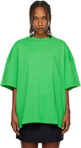 Green Ami De Cœur T-Shirt - AMI Alexandre Mattiussi - Modalova