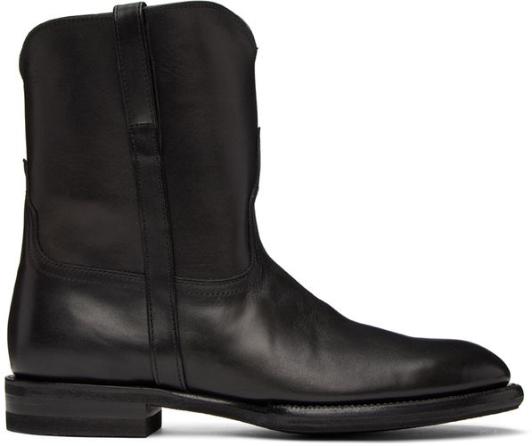 AURALEE Black Leather Boots - AURALEE - Modalova