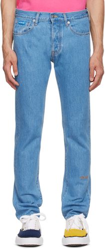 Blue Slim Fit Jeans - Advisory Board Crystals - Modalova