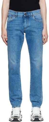 Dolce & Gabbana Blue Slim Fit Jeans - Dolce & Gabbana - Modalova