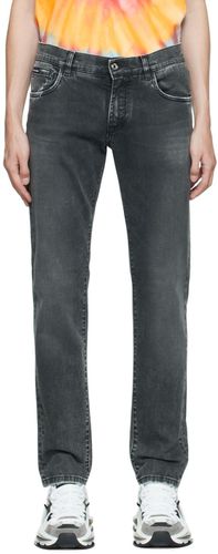 Dolce & Gabbana Gray Slim Fit Jeans - Dolce & Gabbana - Modalova