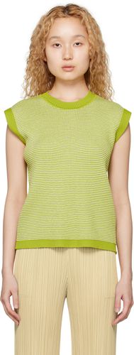 Green Across Sweater - Pleats Please Issey Miyake - Modalova