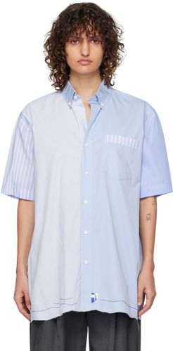 ADER error Blue Paneled Shirt - ADER error - Modalova