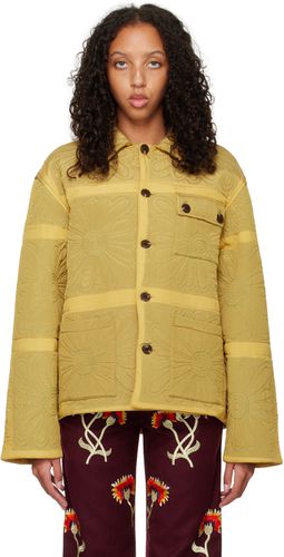 Yellow Botanic Shadow Quilt Jacket - Bode - Modalova