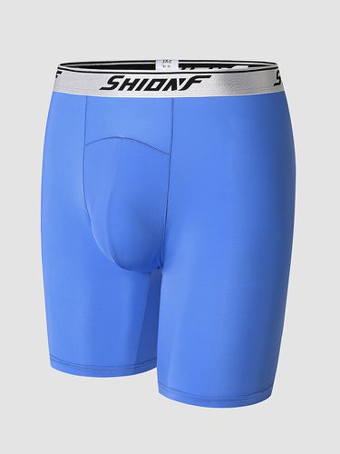Men Ice Silk Seamless Thin Stitching Legging Underwear Comfy Boxers Brief - ChArmkpR - Modalova