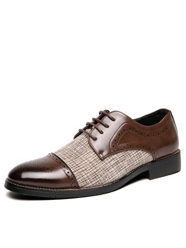 Scarpe derby eleganti da uomo con punta brogue, scarpe eleganti da lavoro in pizzo - Menico - Modalova