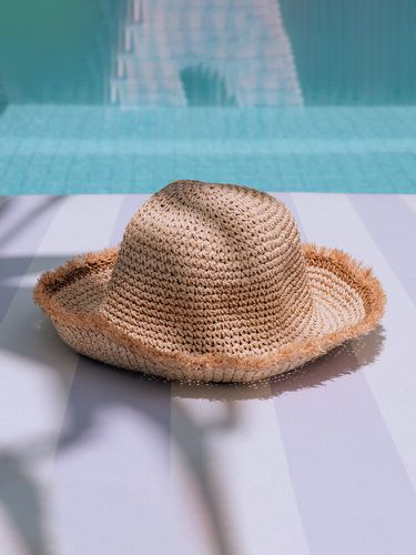 Cappello da donna in tessuto Lafite Summer Holiday Beach Travel Parasole Cappello a secchiello Cappello di paglia - JASSY - Modalova