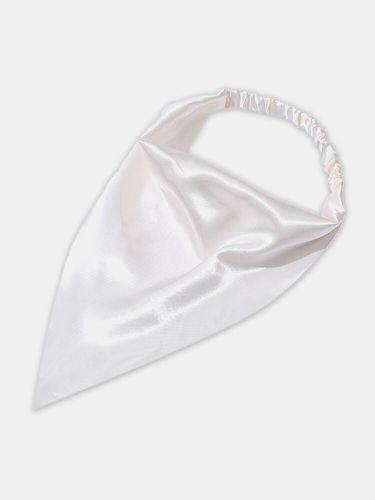 Fascia per foulard con sciarpa a triangolo elastico in tinta unita in raso tinta unita - Newchic - Modalova