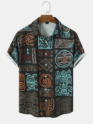 Camicie da uomo a maniche corte etniche tribali Modello - ChArmkpR - Modalova