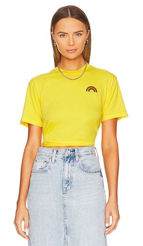 Rainbow Embroidery Boyfriend Tee in . Size M, S, XL, XS - Aviator Nation - Modalova