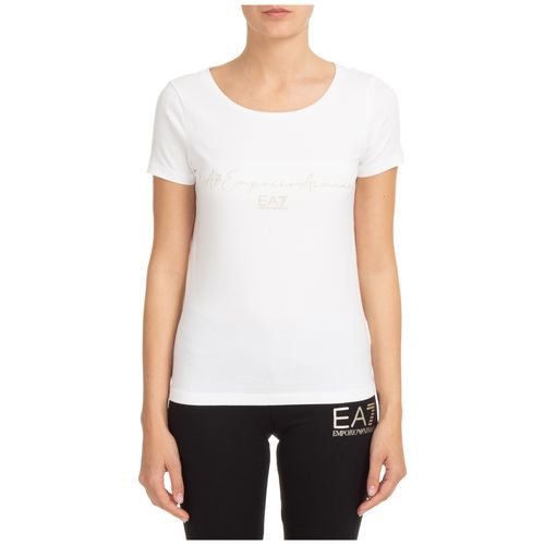 T-shirt maglia maniche corte girocollo donna - Emporio Armani EA7 - Modalova